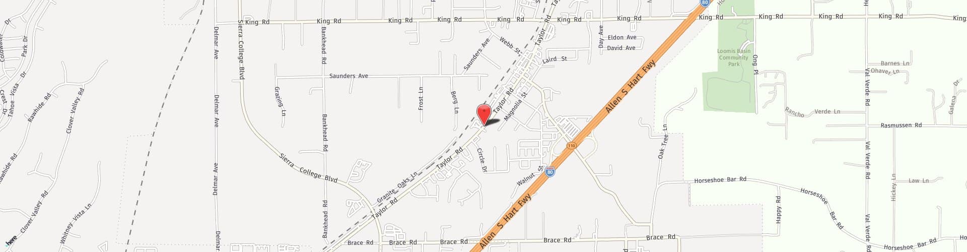 Location Map: 3793 Taylor Road Loomis, CA 95650